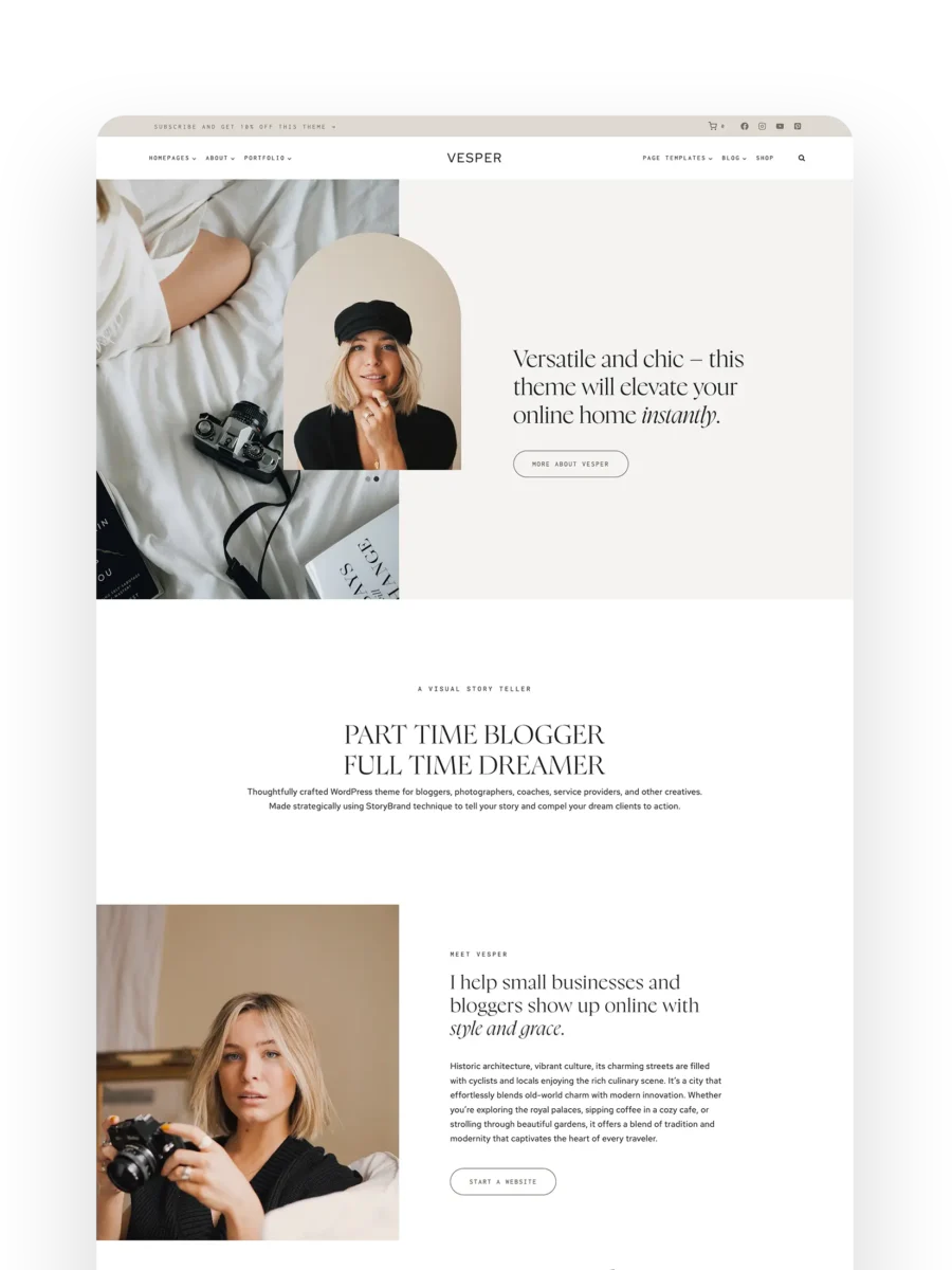 Kadence Child theme, WordPress theme for bloggers